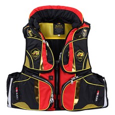 아오맥스 BLACK 부력보조복 A, 블랙 + 레드