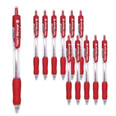 DONG-A Anyplus 原子筆 0.7mm, 紅色, 12入