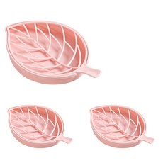 더자카 기능성 나뭇잎 비누 홀더, Y217LBBO136, 3개입