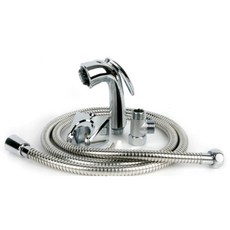 YNET 手柄式清潔蓮蓬頭金屬軟管 T型 2M+離子淨水過濾器+手套組, 1套