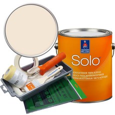 셔윈윌리암스 솔로 저광 1L 페인트 세트, SW6378 Crisp Linen, 1개