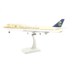 HOGANWINGS 1/200 B747-400沙烏地阿拉伯航空飛機壓鑄模型 HG360724BG, 混色