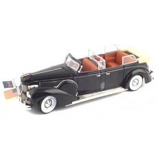 LUCKYDIECAST 1/24 1939 LINCOLN SUNSHINE SPECIAL汽車壓鑄模型 YAT240886BK, 混色