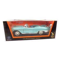 LUCKYDIECAST 1958 캐딜락 Eldorado Biarrotz 오픈 클래식 자동차 다이캐스트 YAT921587GR, 혼합 색상, 1개