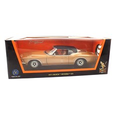 LUCKYDIECAST 1971 뷰익 Riviera GS 클래식 자동차 다이캐스트 YAT255828BR, 혼합 색상, 1개