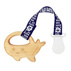 룰라러브 오가닉우드 치발기, 7 x 4.5 x 1 cm(3달 부터), WHALE(고래)