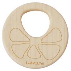 룰라러브 오가닉우드 치발기 + 스카프, 지름 7cm(5달 부터), ORANGE(오렌지)