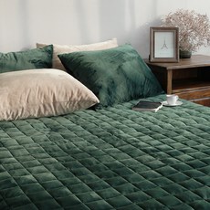 보웰 더블 소프트 극세사 패드, 로얄 그린