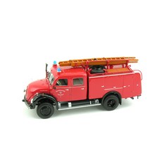 MINICHAMPS 1/43 MAGIRUS-DEUTZ MERKUR A TLF 16 FEUERWEHR DUSSELDORF消防車壓鑄 MC077324RE, 混色