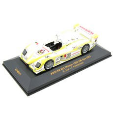 IXO 1/43 아우디 R8 Winner 1000km SPA 2003 자동차 다이캐스트 IX305018WH, 혼합 색상, 1개
