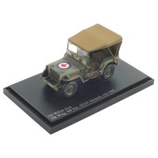 HOBBY MASTER 1/48 US Willys Jeep 39R Wing 400 Sqn HM406072KH Willys Jeep 飛機鑄造模型, 混色