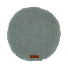 BO WELL 素色棉質圓形抱枕套, 孔雀綠