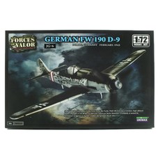 UNIMAX 프라모델 1/72 GERMAN FW 190 D-9 Germany 1945 UMX870085KIT 비행기 다이캐스트, 1개