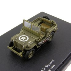 HOBBY MASTER 1/72 US Willys Jeep Normandy 6 June 1944 HM384590KH 飛機壓鑄模型, 混色