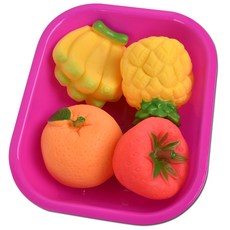 토이앙상블 소프트 삑삑이 목욕놀이 완구 파인애플세트, 랜덤 발송, 1개