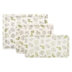 VISVIVA 葉子印花方型托盤組 3入, 混色