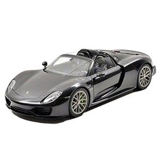 AUTOART複製品PORSCHE 918 SPYDER BASALTSCHWARZMETALLIC/BLACK METALLIC壓鑄AA779288BK, 混色