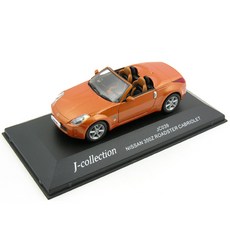 J-collection 레프리카 1/43 NISSAN 350Z ROADSTER 오픈카 장식모형, 혼합 색상, 1개