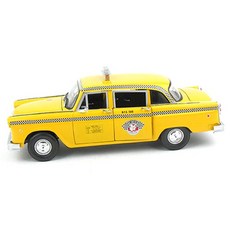 SUNSTAR 레프리카 CHECKER A11 NEW YORK CAB 1988 다이캐스트 SU025010YE, 혼합 색상, 1개