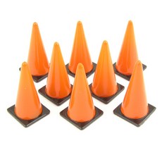 Phoenix複製品1/24交通錐模型場景道具用安全錐公仔, 1套