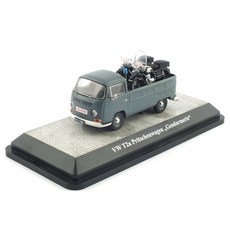 優質復古模型1/43 Volkswagen T2a Pritsche/2 Puch SG250模型車, 混色