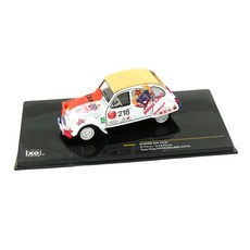 IXO 1/43 CITROEN 2CV No.218 Rally Raid Paris-Beijing 2010 자동차 다이캐스트 IX314522DE, 혼합 색상, 1개