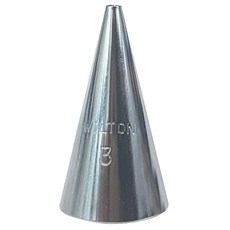 윌튼 베이킹용 3호팁 모양 깍지 원 소, 1개