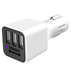 어바인 음이온 발생 USB 차량용 공기청정기, 화이트