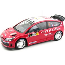AUTOART複製品CITROEN C4 WRC 2007 DEUTSCHLAND S.LOEB 1號模型 AA807394RE, 混色