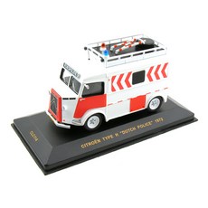 IXO 1/43 시트로엥 TYPE H Dutch Police 1972 자동차 다이캐스트 IX309696PO, 혼합 색상, 1개