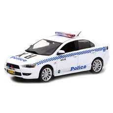 SUNSTAR 레프리카 1/43 MITSUBISHI LANCER Australia Police 다이캐스트 SU292580PO, 혼합 색상, 1개
