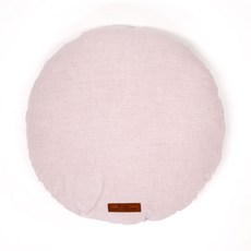 BOWELL 復古棉質圓形坐墊套, 煙燻粉