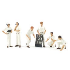 TRUE SCALE複製品1/18 F1 Pit Crew Figurines-Classic Style White 坑位公仔, 1套