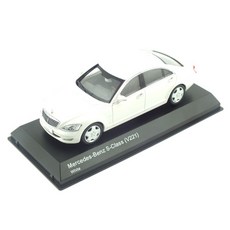 KYOSHO 1/43 벤츠 S클래스 S600L V221 자동차 다이캐스트 KY204434WH, 혼합 색상