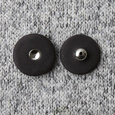 싸개스냅단추 2p세트 13mm, 차콜, 15세트