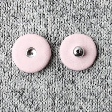 싸개스냅단추 2p세트 18mm, 라이트핑크, 15세트