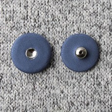素色紐扣子母扣 21mm 2入, 藍色, 15套