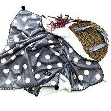 aunt mimi 3合1保暖背巾蓋毯, Grey Dot