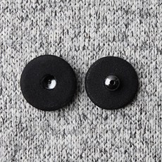 包布暗扣 2件組 28mm, 黑色, 15套