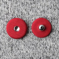 包布按扣 2入組 25mm, 紅色, 15套