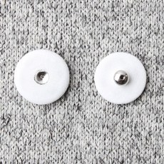 鈕扣子母扣 10mm 2入, 白色, 15組