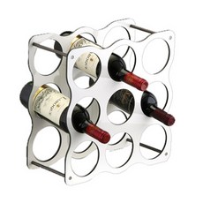 WELLMATE 9桶酒架, 白色的, 1個