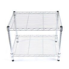 Korac Korea 25mm工業用金屬層架 2層 390*750*600mm, 銀色