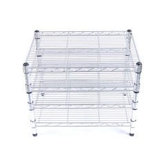 Korak Korea 25mm工業用金屬層架 4層 350*600*600mm, 銀