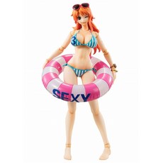 Mega House Barrierable動作英雄海賊王娜美Summer Vacation公仔, 1個