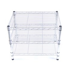 Korac Korea 25mm工業用金屬層架 3層 350*600*600mm, 銀色