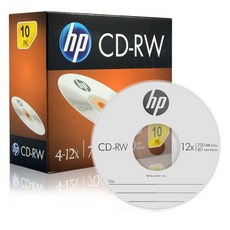 hp 惠普 CD-RW 4-12X 700MB 薄型盒 10入, 單一商品, 1套