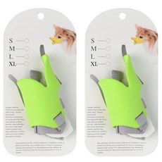 Block Mart 寵物用矽膠鴨嘴口罩 M, 綠色, 2個