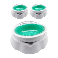 블럭마트 반려동물 아이스 식기 물그릇, 혼합 색상, 3개