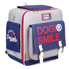 도기스마일 럭셔리 백팩, 그레이, 1개